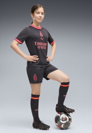 Puma, AC MILAN 26/27 MATCH SHORT UNISEX - Klub merchandise - flat dark gray-glowing red