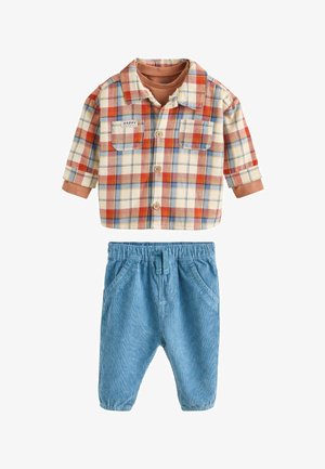 REGULAR FIT - SHACKET 3 PIECE SET - Jachetă subțire - brown navy