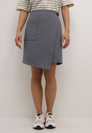 Kaffe EDEN  - Krilo A-kroja - grey melange