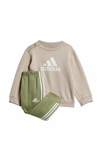 adidas Performance BADGE OF SPORT - Tuta - beige white