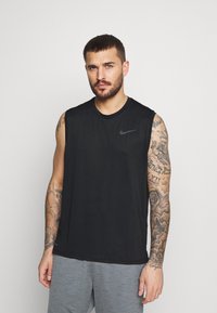 Nike Performance DRY TANK - Top - black/dark grey