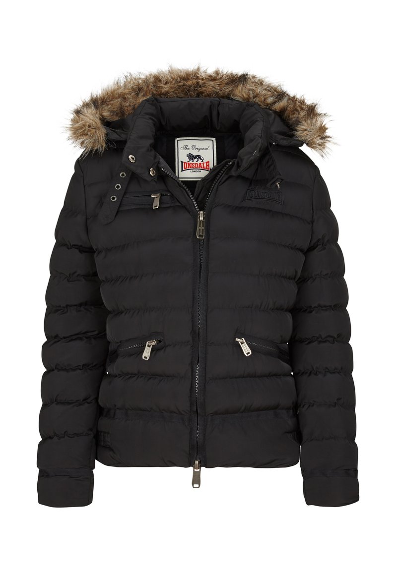 Lonsdale Winterjas zwart Lonsdale Winterjas zwart