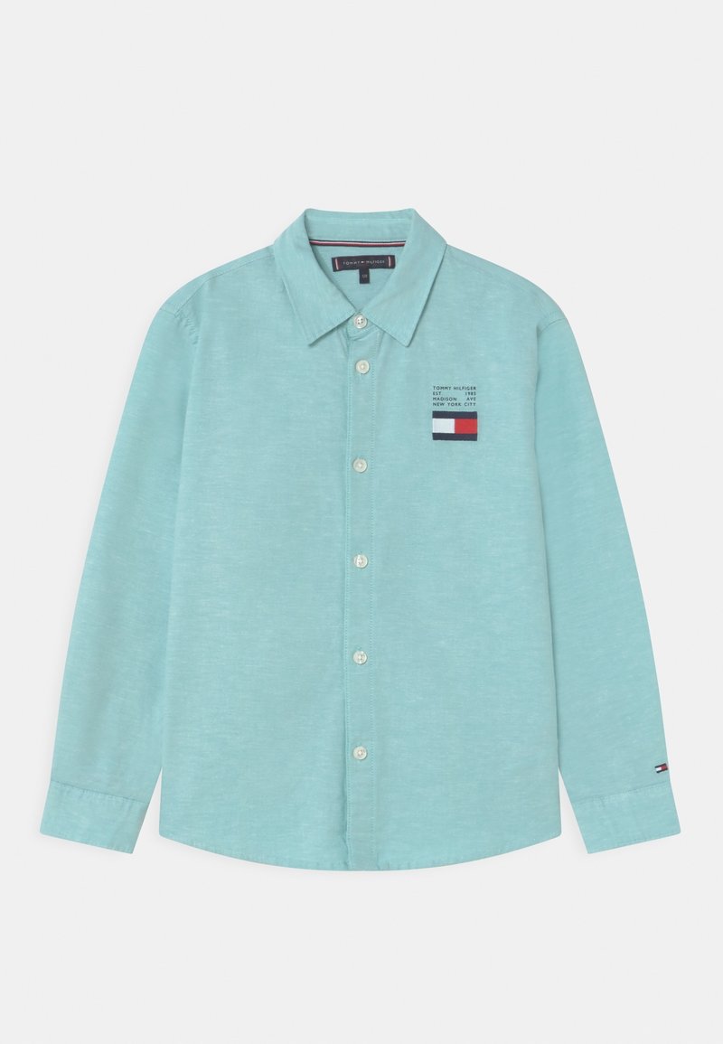 Tommy Hilfiger FLAG OXFORD - Camicia - ocean tide