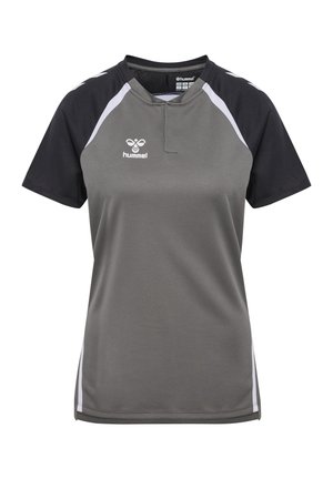 T-shirt print - steel gray asphalt