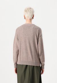 VILA VIRIL V NECK - Cardigan - brown