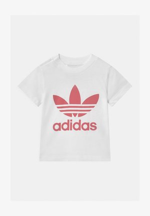 TREFOIL TEE UNISEX - Triko s potiskem - white/hazy rose