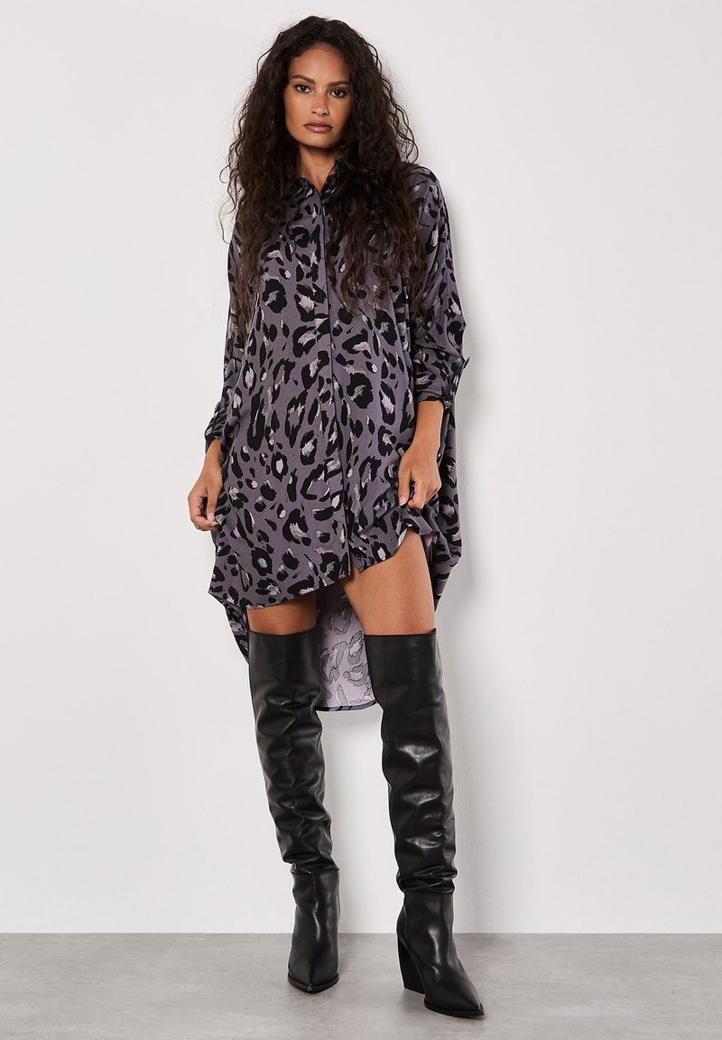 Apricot CHEETAH OVERSIZED  - Vestido camisero - grey