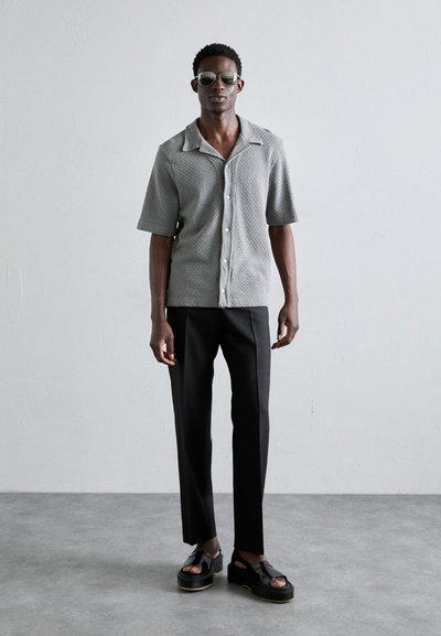 OFFICINE GENERALE KAI POLO TEXTURED - Srajca - iron grey