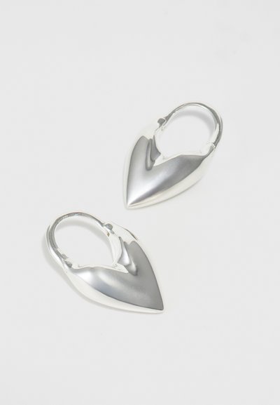 Otiumberg ROSCIDA HEART HOOPS - Korvakorut - silver-coloured