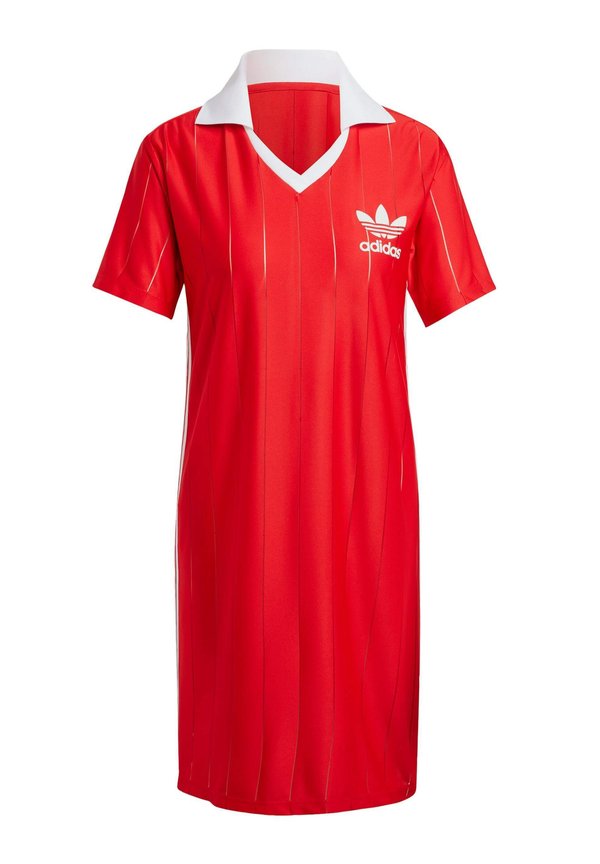 ADICOLOR 3-STRIPES PINSTRIPE - Jersey dress - better scarlet4