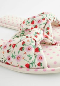 Cath Kidston REGULAR FIT - Šľapky - ecru floral spot mixed print