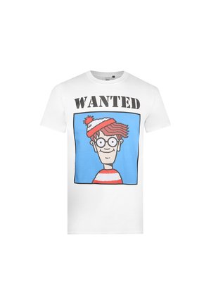 Cotton Soul, WANTED - Print T-shirt - white