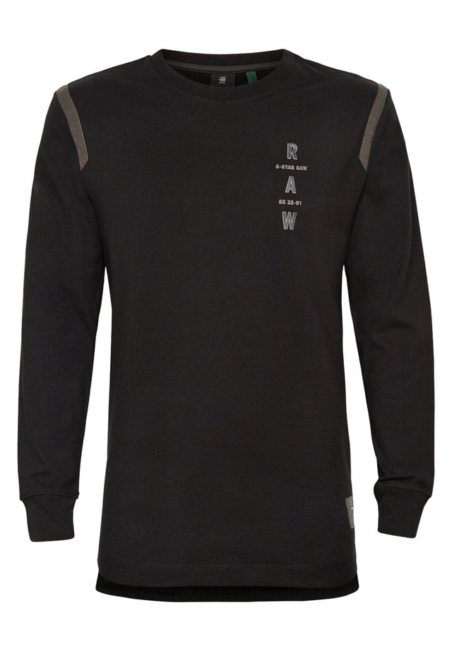 TAPE LOGO LASH - T-shirt à manches longues - dk black