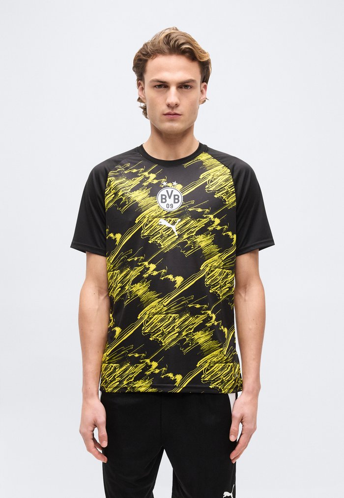 PUMA BORUSSIA DORTMUND WARM UP - Club wear - black/faster yellow