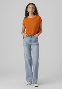 Vero Moda VMAVA PLAIN - Základné tričko - red