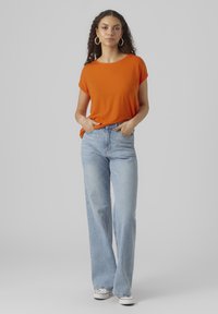 Vero Moda - VMAVA PLAIN - Jednoduché tričko - red Miniatura obrázku 1