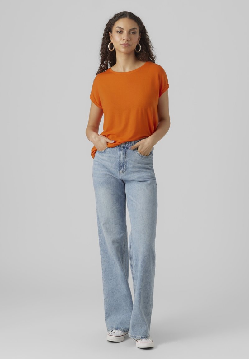 Vero Moda VMAVA PLAIN - Základné tričko - red