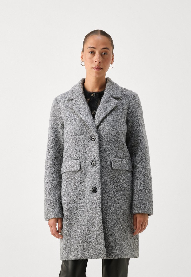 Vero Moda Petite VMAMBERBECCA COAT - Palton scurt - mottled grey