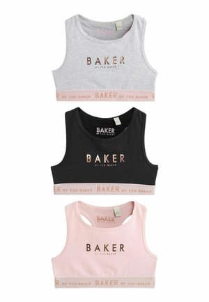 Baker by Ted Baker CROP 3 PACK - REGULAR FIT - Top - black grey pink