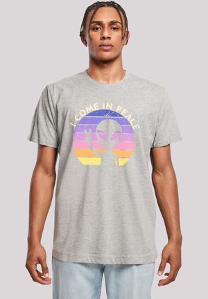 Print T-shirt - heather grey