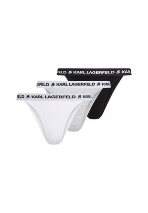 KARL LAGERFELD LOGO BRAZILIAN 3 PACK - Slip - black white grey