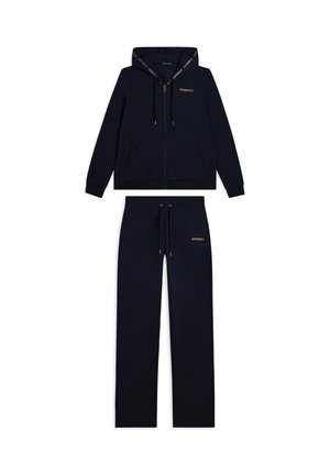 HOODED DECORATED WITH CONTRASTING LOGO SET - Tuta - dark blue