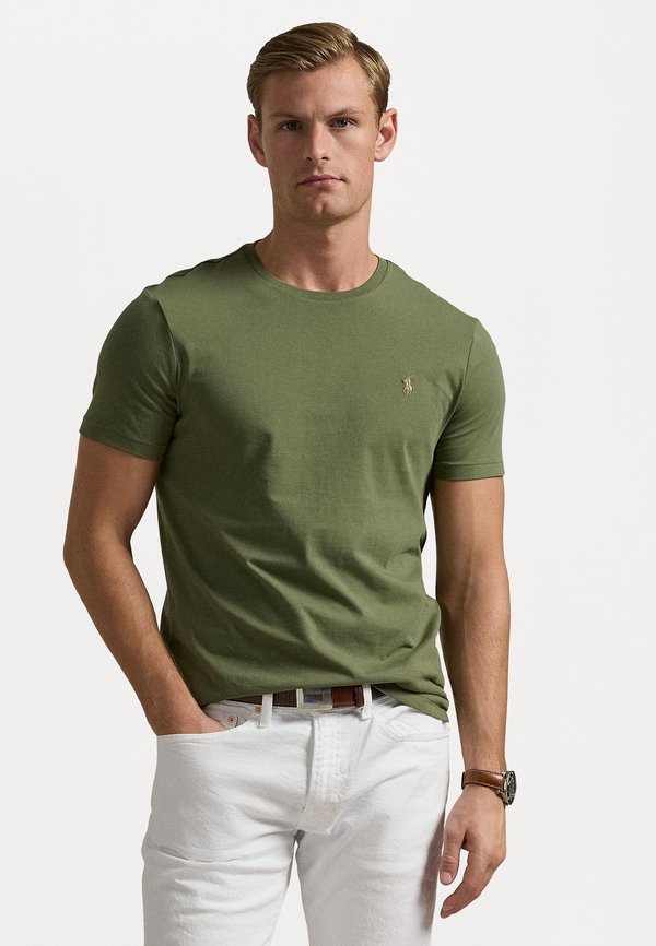 CUSTOM SLIM FIT JERSEY CREWNECK T-SHIRT - Basic T-shirt - garden trail