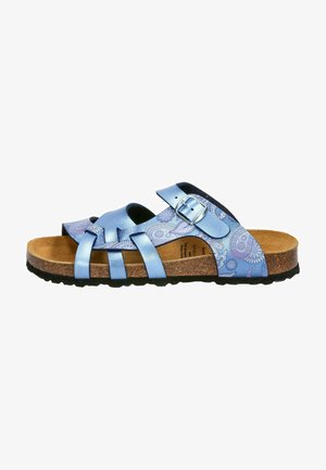 LICO FLORA - Pantolette flach - marine grau