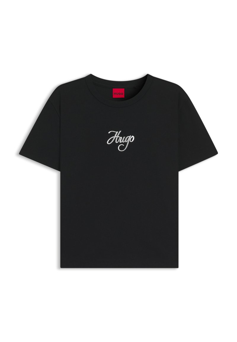 HUGO T-shirt print zwart HUGO T-shirt print zwart