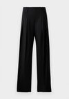 HIGH WAIST CINCH TROUSER - Nohavice - black