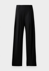 HIGH WAIST CINCH TROUSER - Housut - black