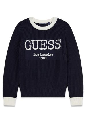 MIT GESTICKTEM LOGO - Trui - blau