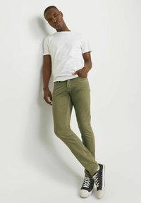 Jack & Jones Džíny Slim Fit - deep lichen green