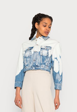 ONLJAGGER SPLASH TIE JACKET - Jeansjakke - light blue denim