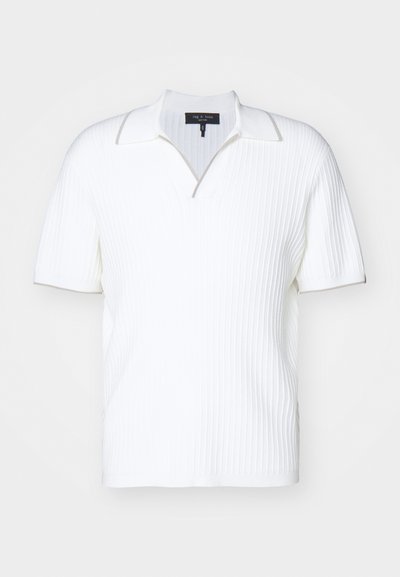 rag & bone HARBOR JOHNNY COLLAR - Polosärk - ivory