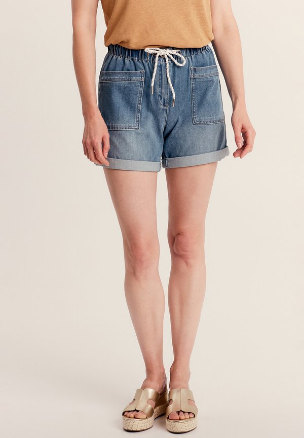 Jeans Shorts - denim double stone
