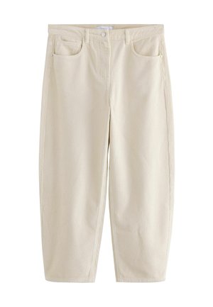 Next, TALL FIT - CORDUROY BARREL LEG TROUSERS - Stoffhose - ecru