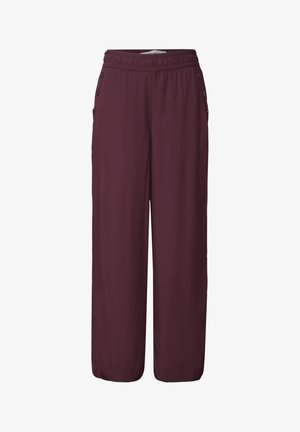 Street One, HIGH WAIST WIDE LEG HOSE IM LOOSE FIT - Pantalon classique - rustic rouge