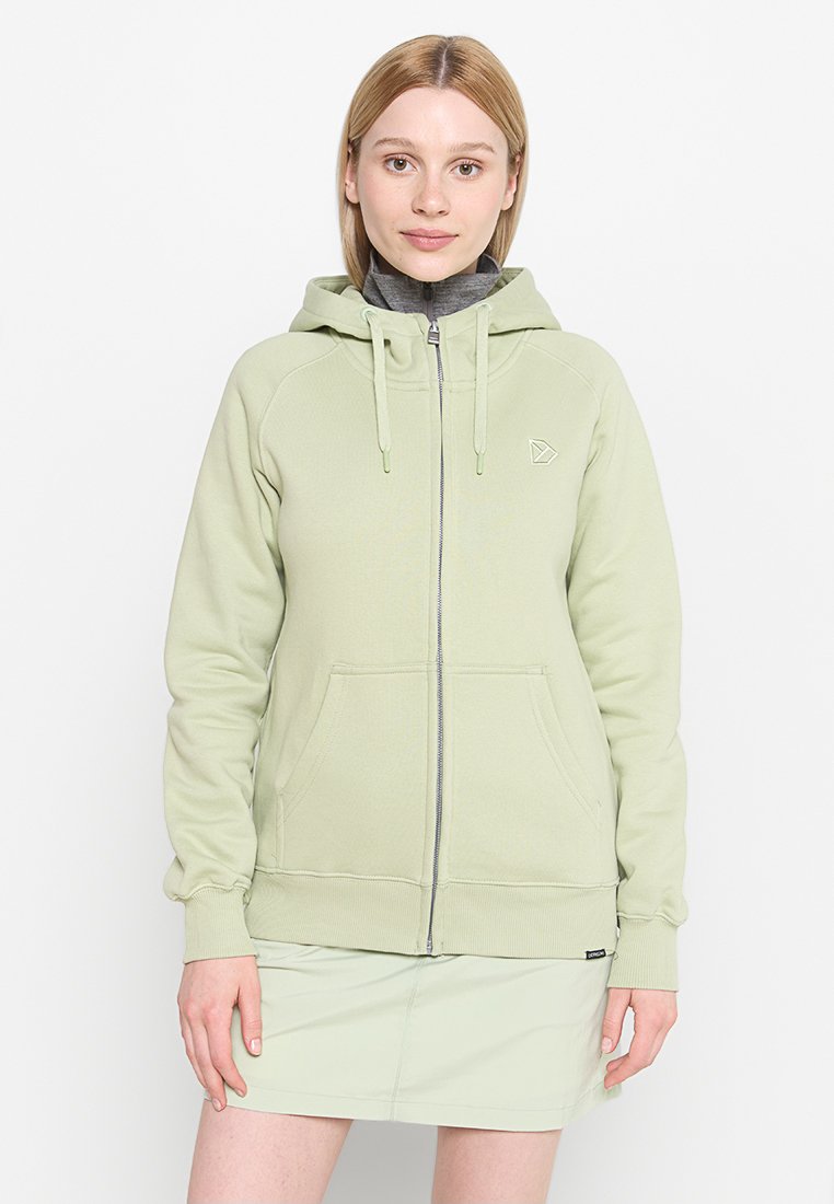 Didriksons Sweater met rits groen Didriksons Sweater met rits groen