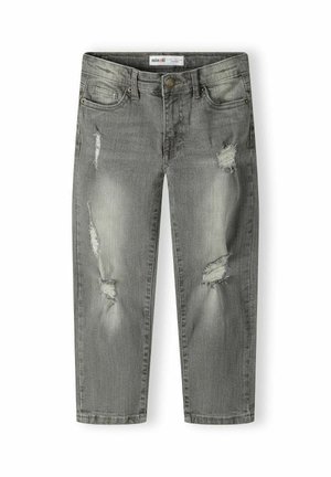 WITH RIPS - Džinsi ar taisnām starām - grey denim