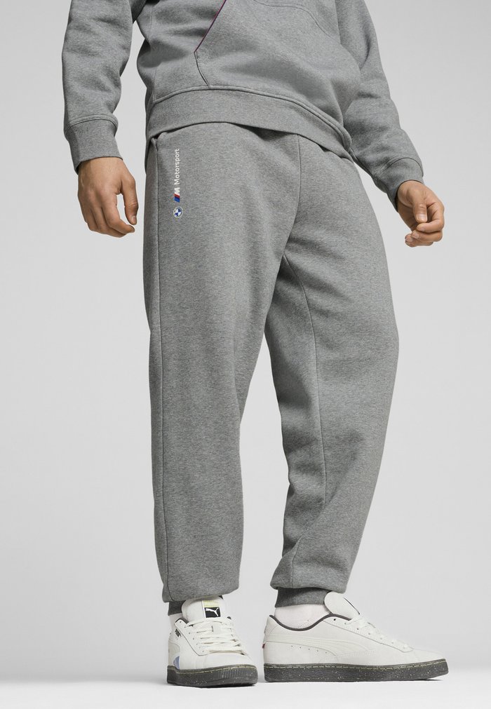 PUMA BMW MMS ESS - Tracksuit bottoms - medium gray heather