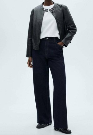 Flared Jeans - dark-blue denim