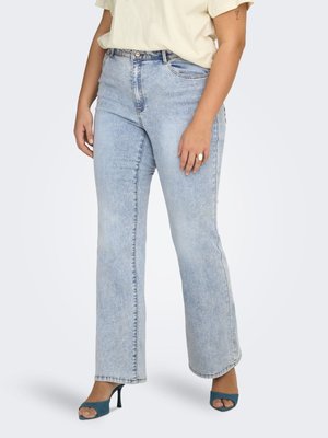 FLARED FIT CARROSE HOHE TAILLE RETRO-FIT,  - Jean flare - light blue bleached denim