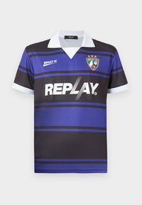 FOOTBALL - T-shirts med print - black/purple/white