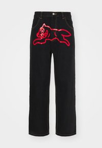 RUNNING DOG DOUBLE SCOOP PANT - Jeans baggy - black