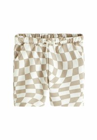 Next - CHECKERBOARD REGULAR FIT - Shorts - stone Imagen en miniatura 1