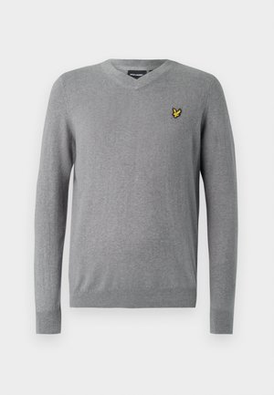 Lyle & Scott V NECK - Jumper - mid grey