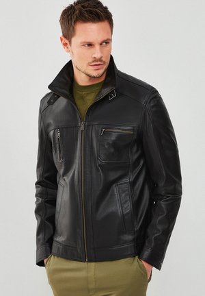 Leather jacket - black