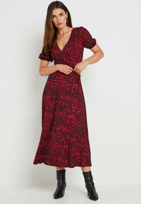 Long Tall Sally LEOPARD - Freizeitkleid - red