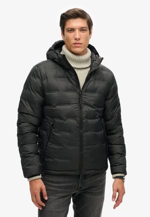 Superdry & Co SHORT QUILTED PUFFER czarny